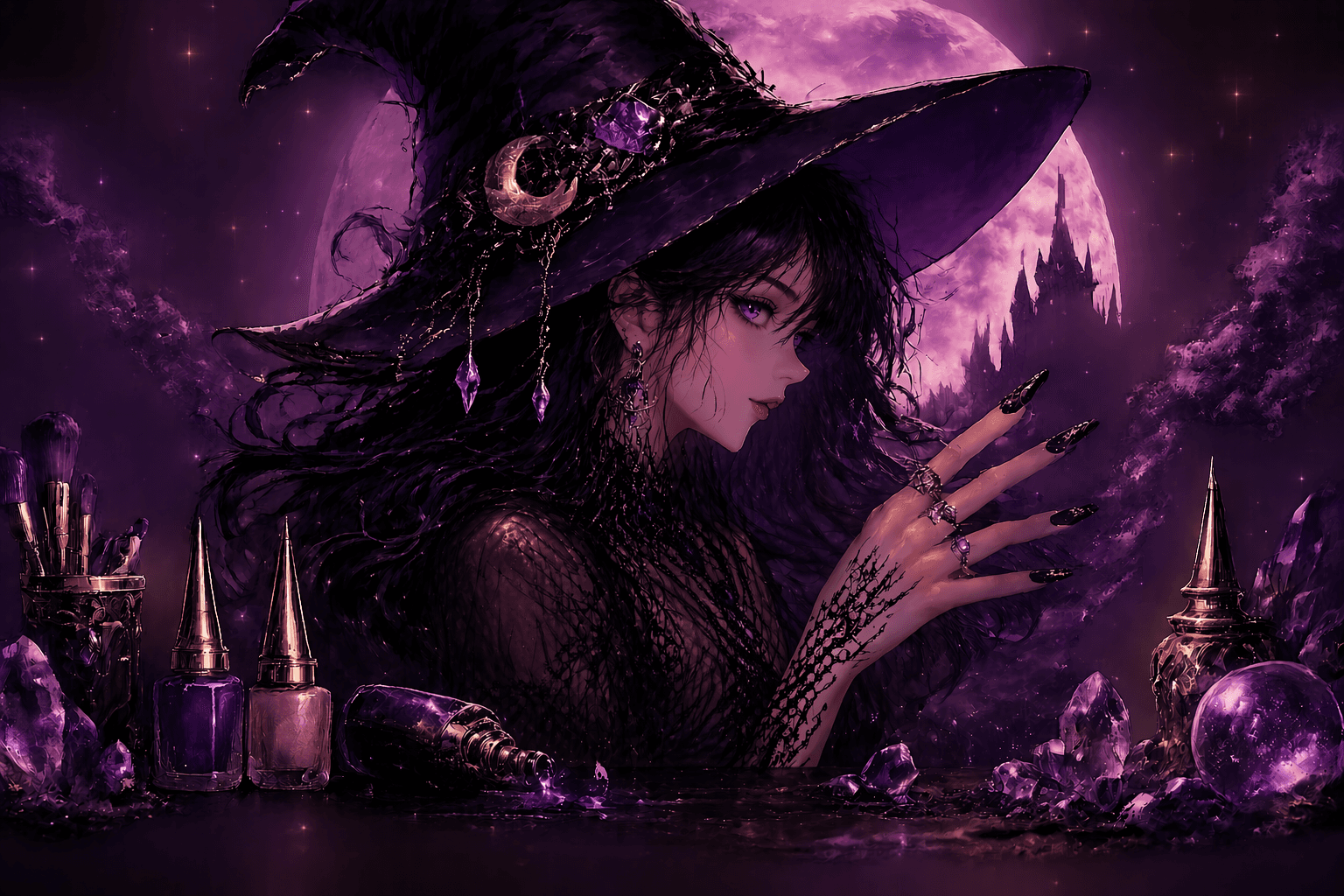 Nocturne Nails hero band preview