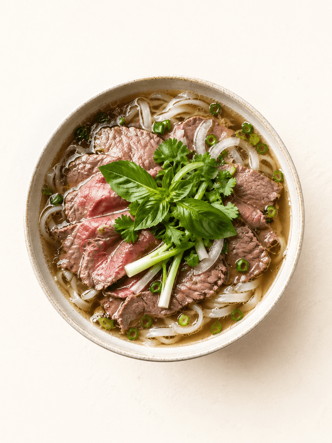 Restaurant Business 01 hero featuring Vietnamese pho on a dark warm landing page